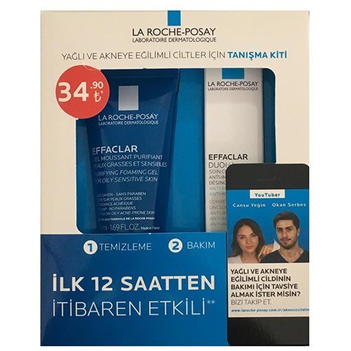 La Roche Posay Effaclar Akne Eğilimli Ciltler için Bakım Tanışma Kiti