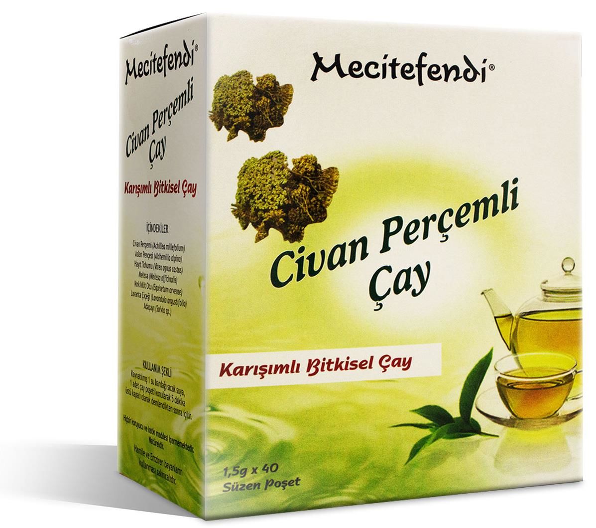 Mecitefendi Civan Perçemli Çay Süzen Poşet 40'lı