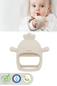 Meleni Baby Yenidoğan Silikon Bebek Diş Kaşıma Eldiveni - Bej
