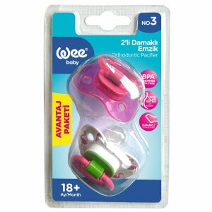 Wee Baby 439 Yalancı Emzik Damaklı No: 3 2'li