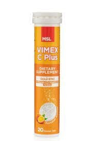 Msl Vimex C Plus C D Çinko 1000 mg 20 Efervesan Tablet
