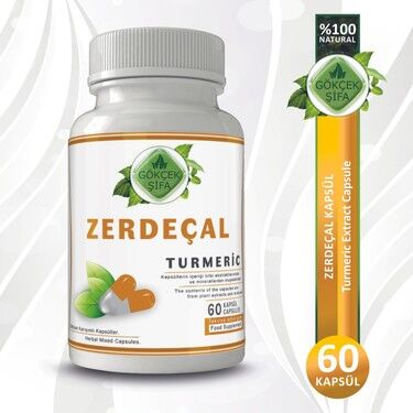 Gökçek Şifa Turmeric - Kurkuma Extract Capsule - 60 Kapsül