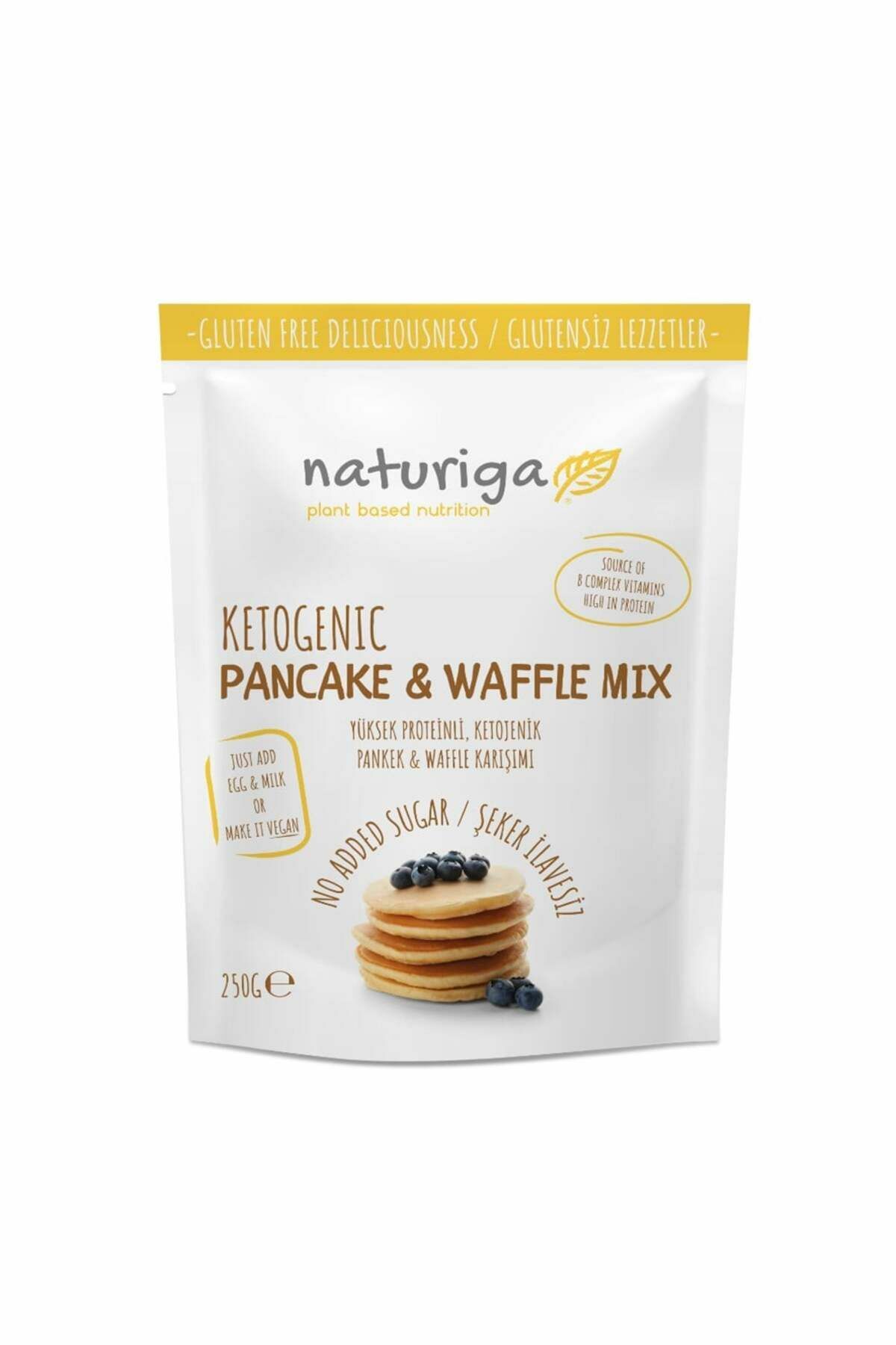 Naturiga Ketojenik Pancake ve Waffle Mix 250 gr