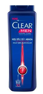 Clear Şamp.Men 550Ml Hizli Stil 2&1