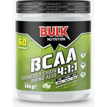 Bulk Nutrition BCAA Yeşil Elma Aromalı 60 Servis 540 gr