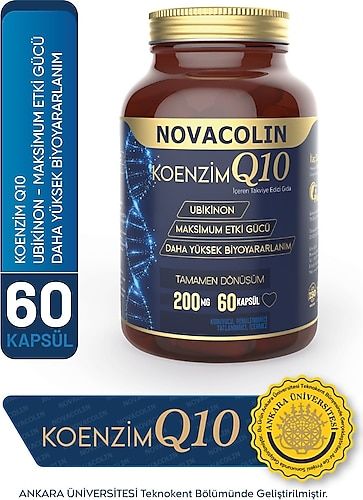 Novacolin Koenzim Q10 60 Kapsül