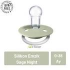 Tekli Bibs De Lux Silikon 0-36 Ay Emzik - Sage Night