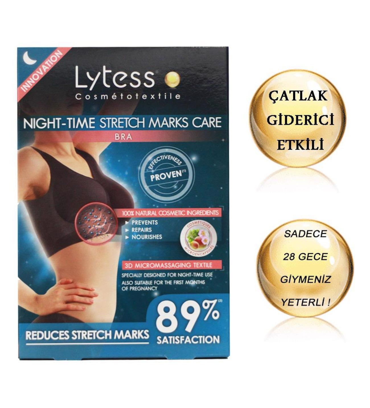 Lytess Night Time Çatlak Bakım Etkili Sütyen Noir Small/Medium