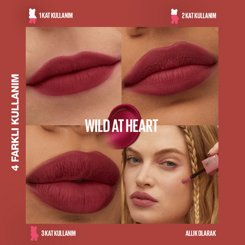 Maybelline Super Stay Teddy Tint Ruj 50 Wild At Heart