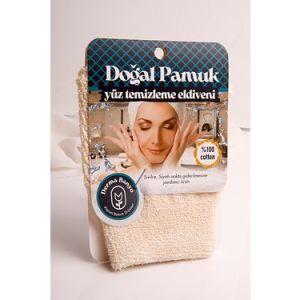 Derma Banyo Koton Yüz Temizleme Eldiveni