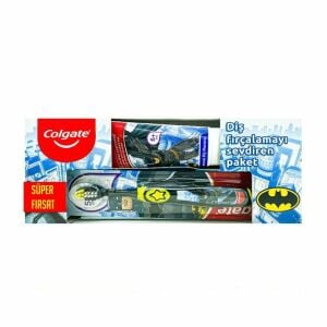 SKT:10/2023 Colgate Barbie Batman Diş Macunu 75ml + Diş Fırçası Seti