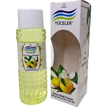 Yüceler 80' Limon Kolonyası PVC Şişe Kutulu 200 ml