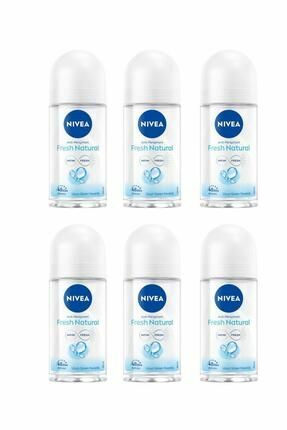 Nivea Women Roll On Fresh Natural 25 ml - 6 Adet
