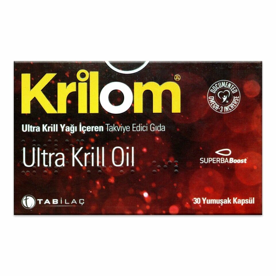 SKT:01/2024 Krilom Ultra Krill Oil Takviye Edici Gıda 30 Yumuşak Kapsül