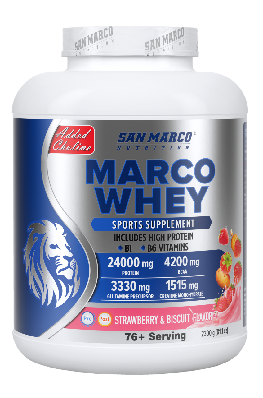 Sanmarco Marco Whey Protein Çilek Bisküvi 2300 gr