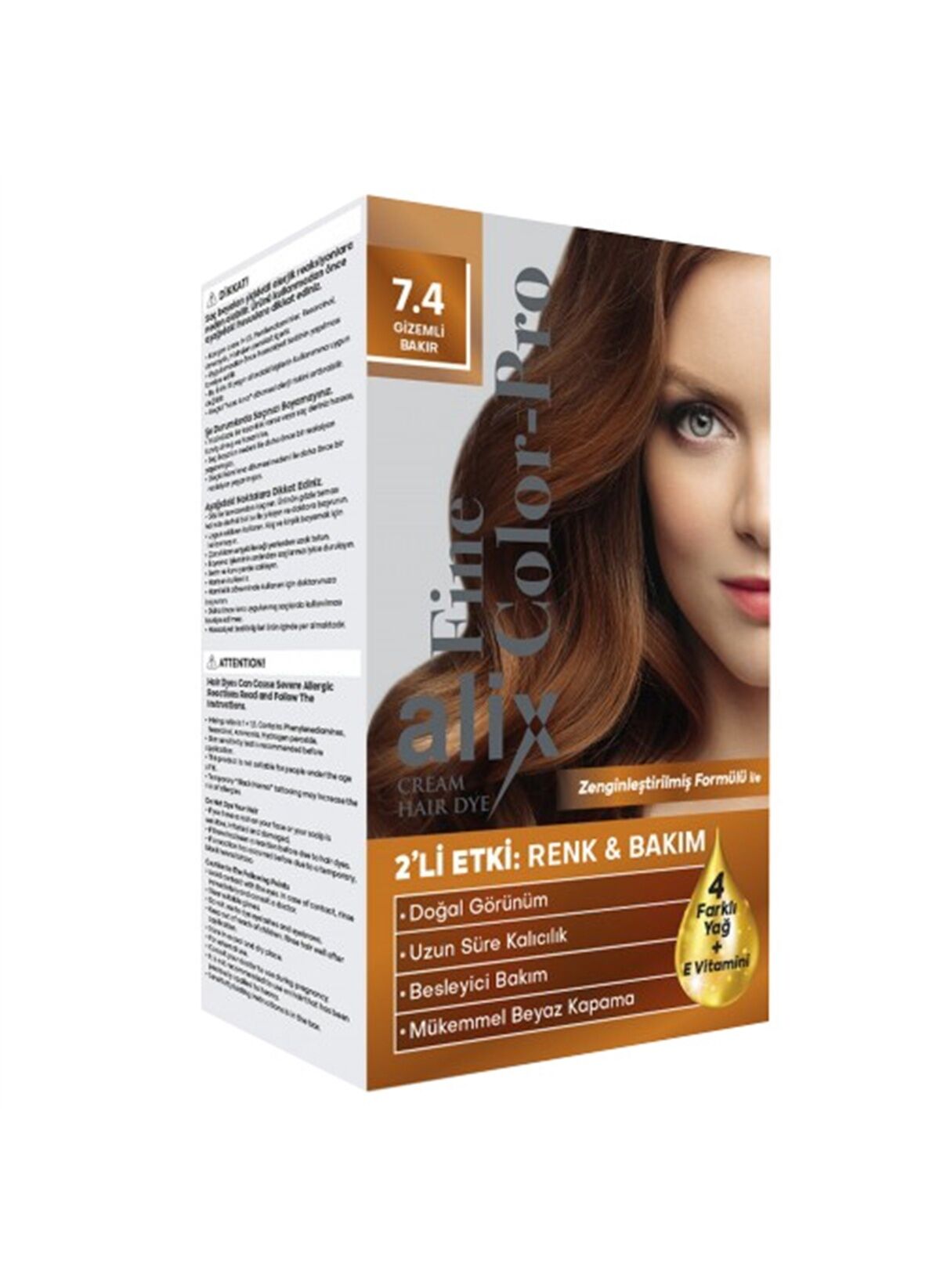 Alix Kit Saç Boyası 7.4 50 ml