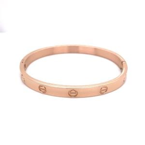 Cartier Kalın Çelik Bileklik Rose