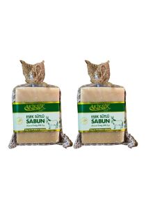Akiksir Eşek Sütlü Bitkisel Sabun 220 gr - 2 Adet