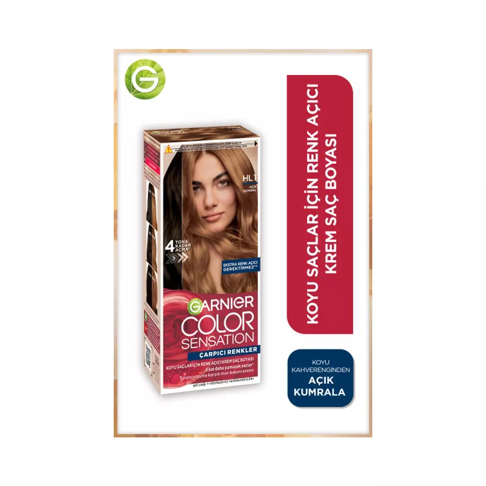 Garnier Çarpıcı Renkler Saç Boyası Hl1 Açık Kumral