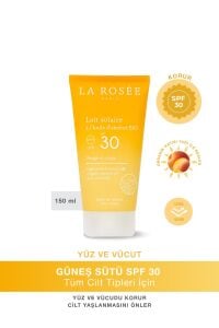 La Rosee Güneş Koruyucu Süt SPF30 150 ml