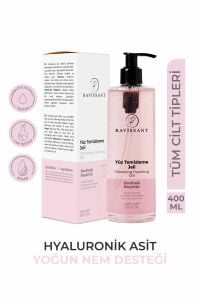 Ravissant Hyaluronik Asit İçerikli Yüz Temizleme Jeli Akne Sivilceye Eğilimli Tüm Cilt Tipi 400 ml