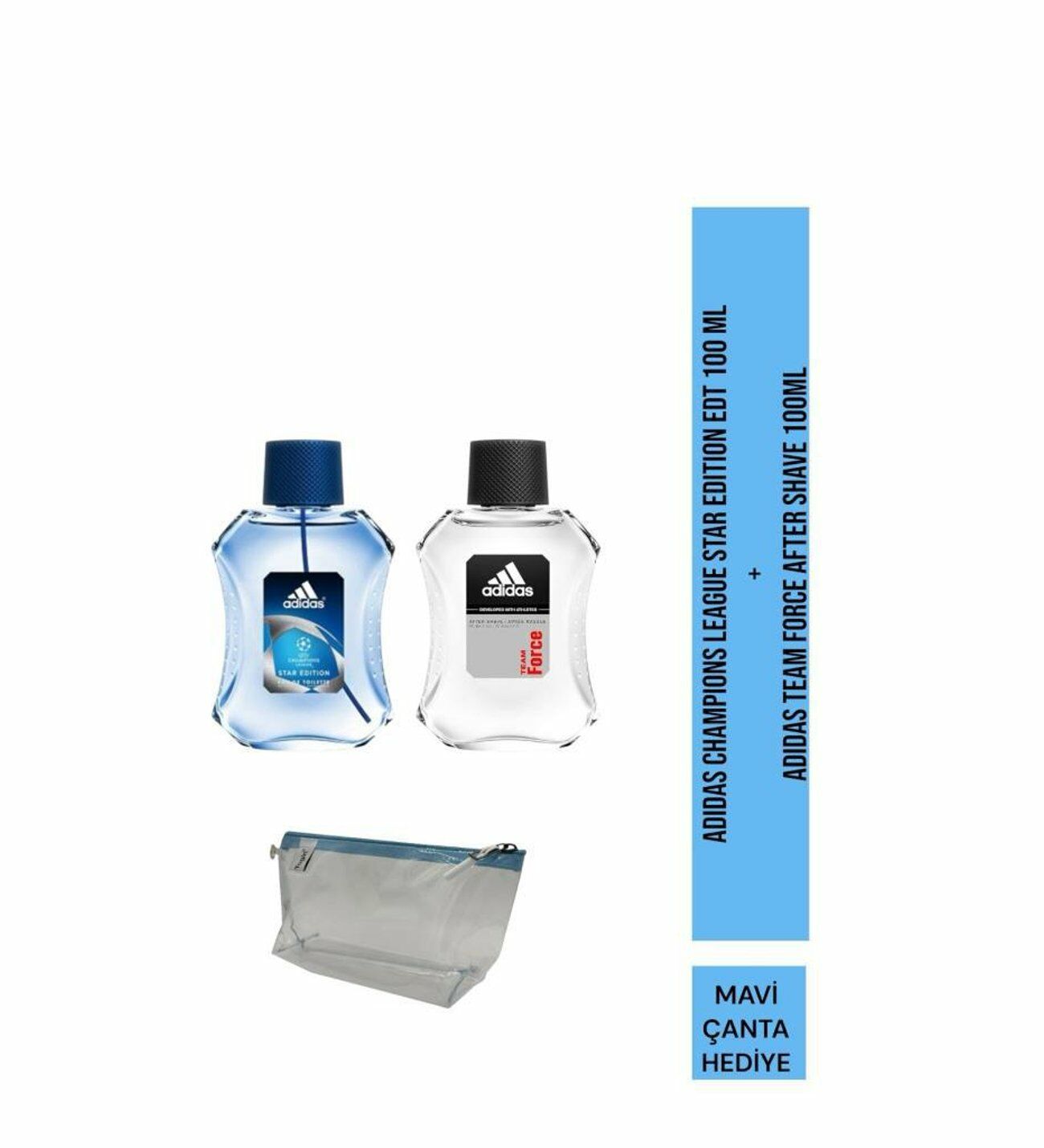 Adidas Champions League Star Edition EDT 100 ml + Team Force After Shave 100 ml