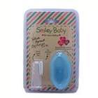 Smiley Baby Silikon Parmak Diş Fırçası Mavi