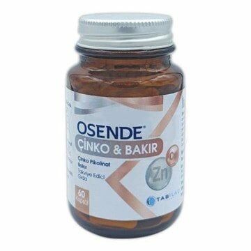 SKT:01/2024 Osende Çinko & Bakır 60 Kapsül