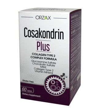 (KUTU HASARLI) Cosakondrin Plus Kollajen Tip 2 Kompleks Formül 60 tab