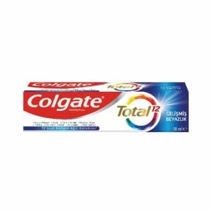 (KUTU HASARLI) Colgate Total 12 Gelişmiş Beyazlık Diş Macunu 50 ml