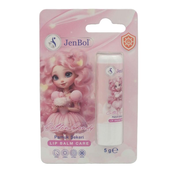 Jenbol Kids Lip Balm Dudak Bakım Kremi Cotton Candy Spf20 5 gr