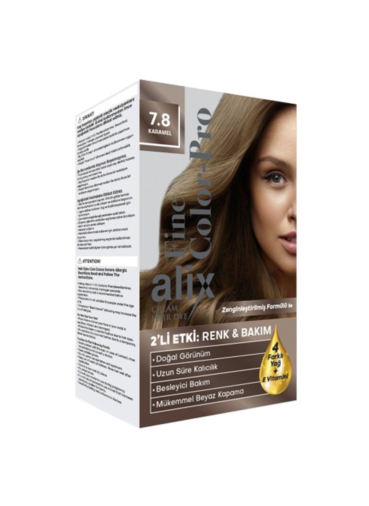 Alix Kit Saç Boyası 7.8 50 ml