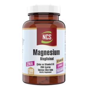 NCS Magnezyum Bisglisinat Çinko B6 Folik Asit ZMA 180 Tablet