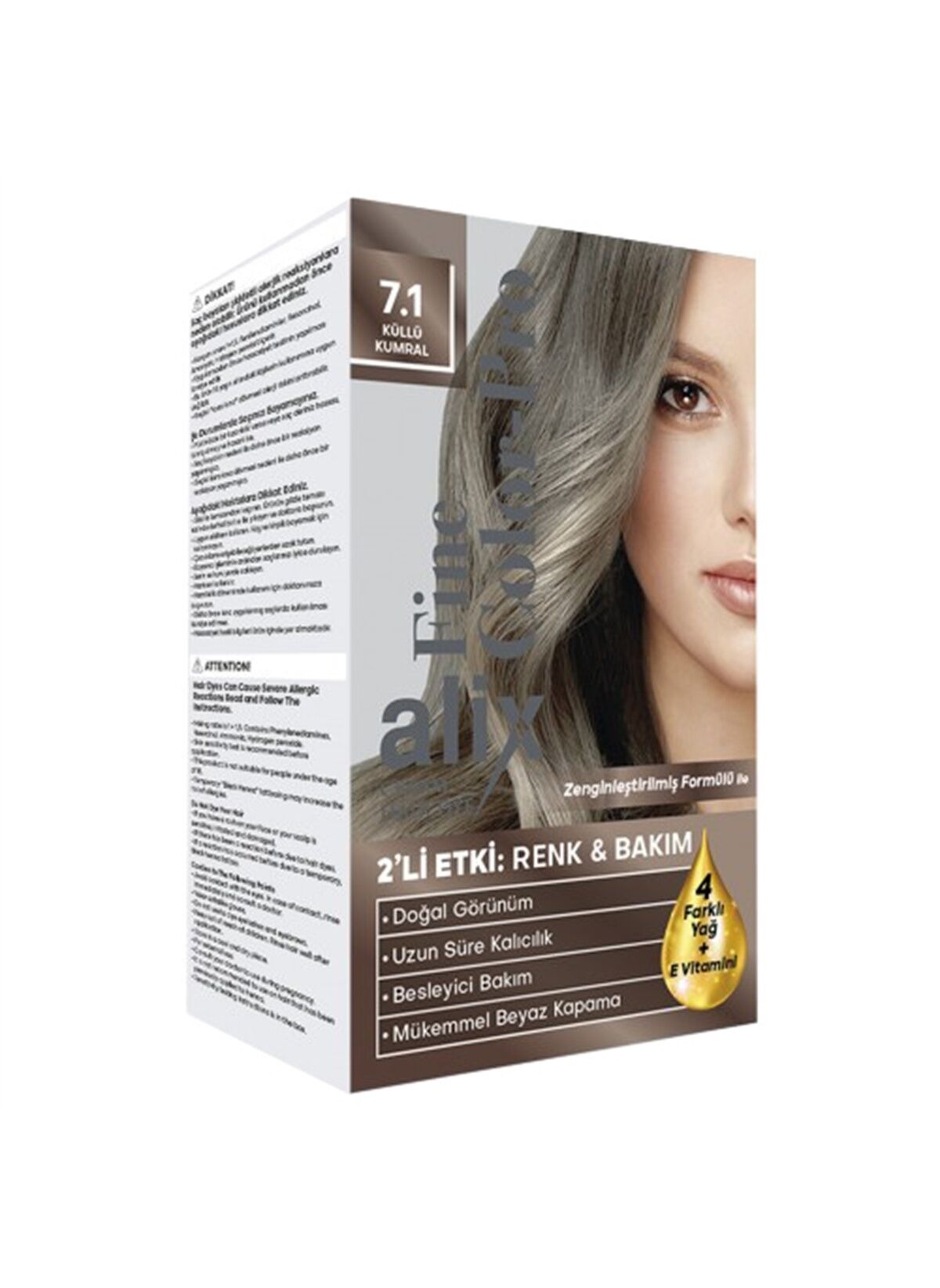 Alix Kit Saç Boyası 7.1 50 ml