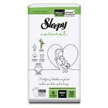 Sleepy Natural Külot Bez İkili Jumbo Paket No: 6 15-25 kg 32'li xLarge