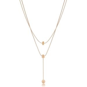 Top Figürlü Çelik Kolye Rose