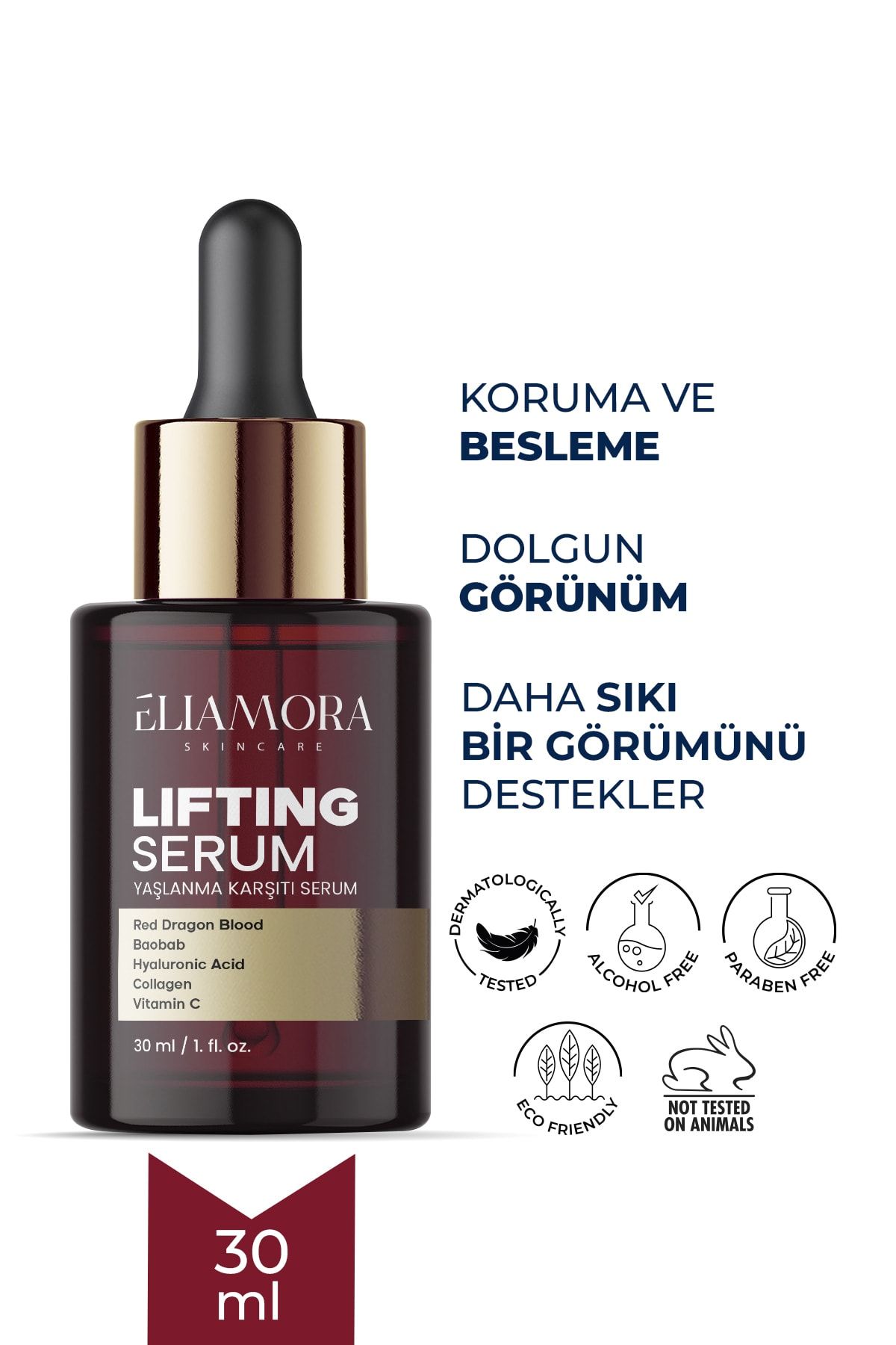 Eliamora Yaşlanma ve Kırışıklık Karşıtı Red Dragon Blood Serum 30 ml