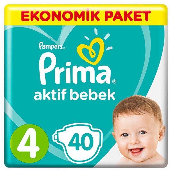 Prima Standart Paket Bebek Bezi 4 Beden 40'lı