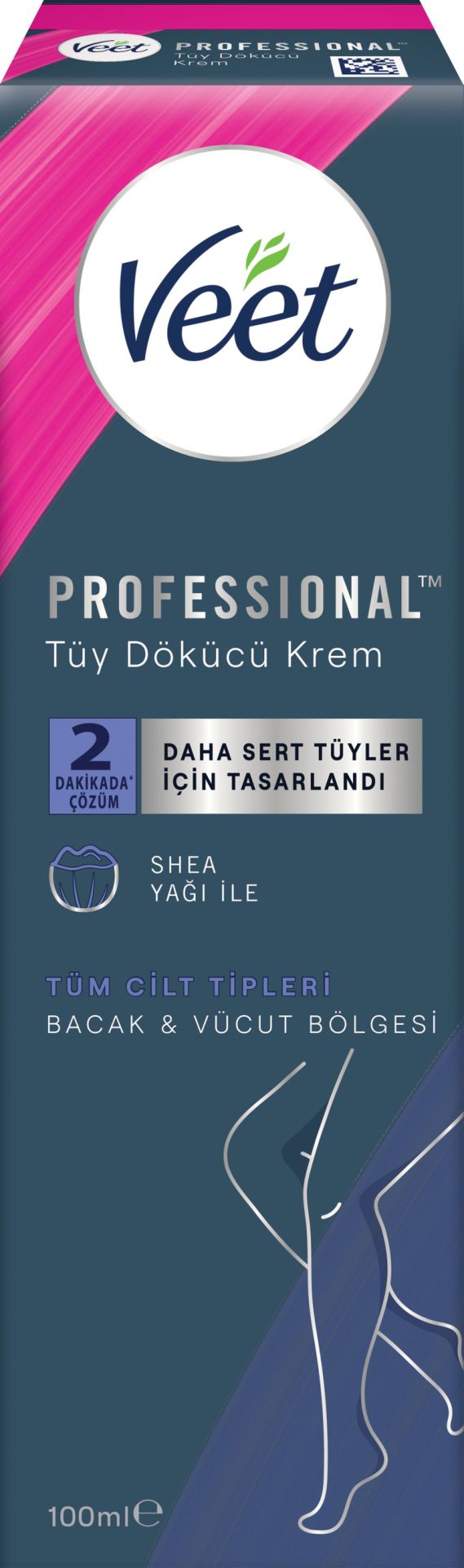 Veet Bacak ve Vücut Bölgesi İçin Professional Tüy Dökücü Krem 100 ml