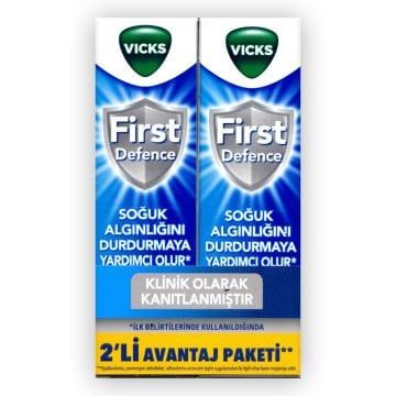 SKT:08/2023 Vicks First Defence Nasal Spray 15 ml 2'li Paket