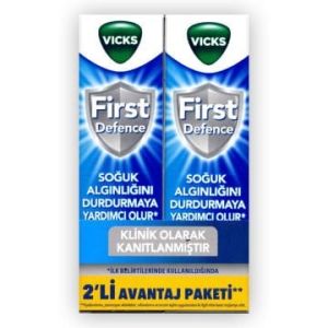 SKT:08/2023 Vicks First Defence Nasal Spray 15 ml 2'li Paket
