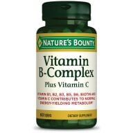 NATURES BOUNTY VITAMIN B-COMPLEX PLUS VITAMIN C 60 TAB.