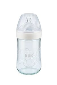 Nuk 745080 Borosilikat Cam Biberon 0-6 Ay 240 ml - Beyaz