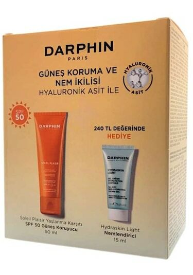 Darphin Soleil Plaisir Güneş Koruyucu SPF50 50 ml + Hydraskin Light Nemlendirici 15 ml