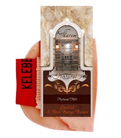 Keyfi Harem Naturel Lastikli İpek Banyo Kesesi
