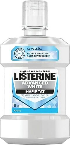 Listerine Advanced White Hafif Tat Ağız Gargarası 1000 ml
