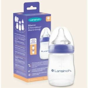 Lansinoh Natural Wave Silikon Uçlu Biberon 160ml