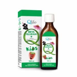 Qlife Beta Glukan + Vitamin C Ekinezya + Kara Mürver Kids 150 cc