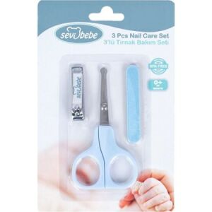 Sevi Bebe Tırnak Bakım Seti 3'lü - Mavi
