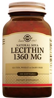 Solgar Lecithin 1360 Mg 100 Kapsül